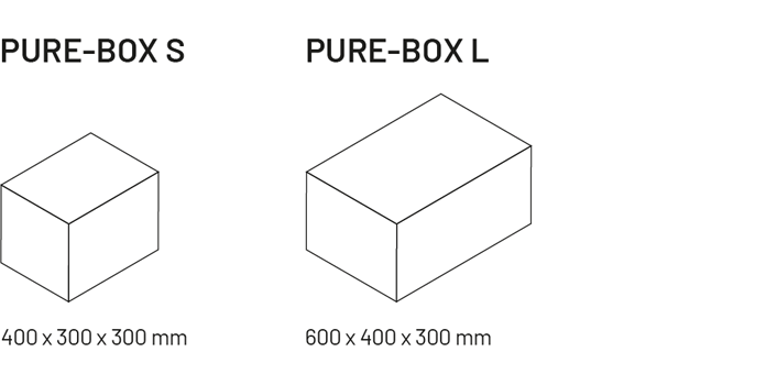 Due formati standard pre-qualificati con ampie possibilità di personalizzazione: